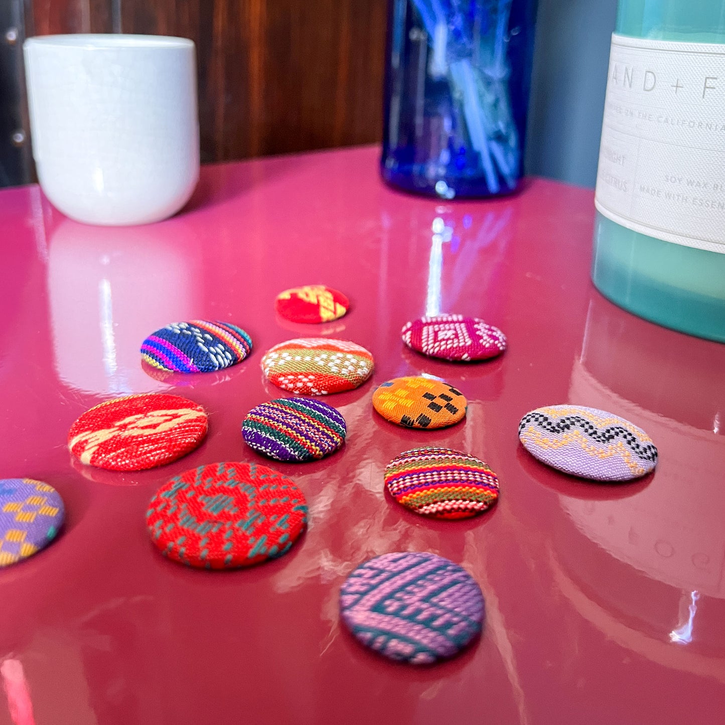 Button Magnets - Textile