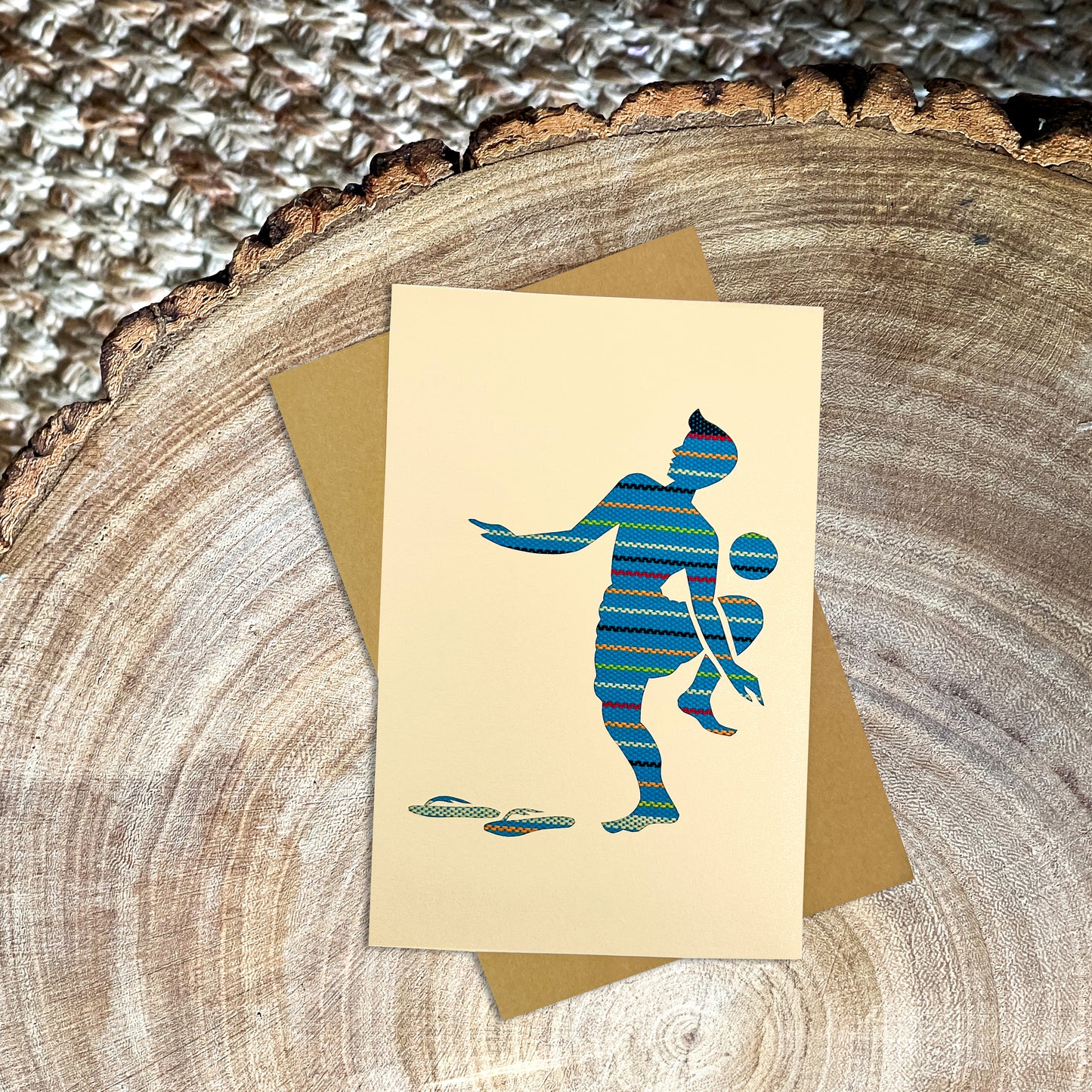 Greeting Card - Myanmar Life: Chin Lon