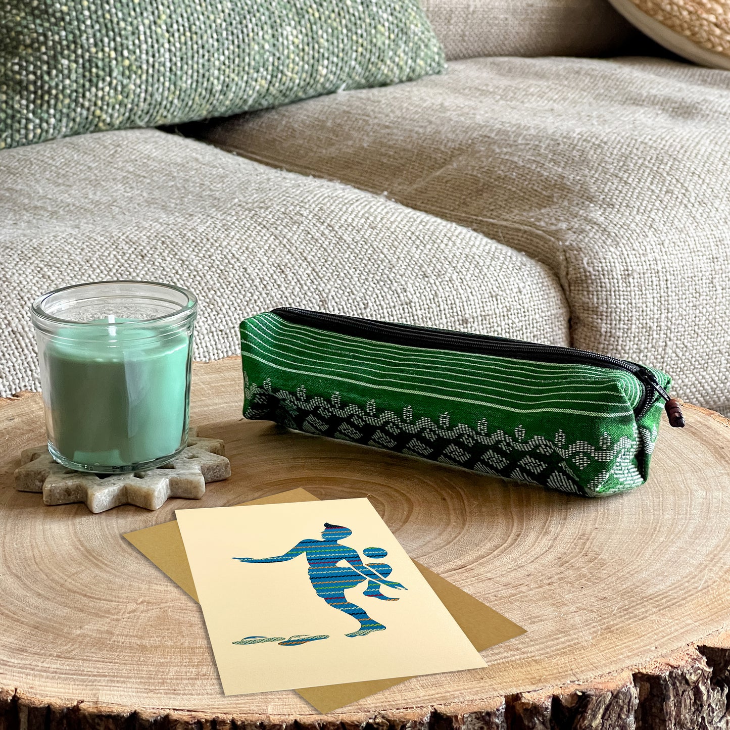 Greeting Card - Myanmar Life: Chin Lon