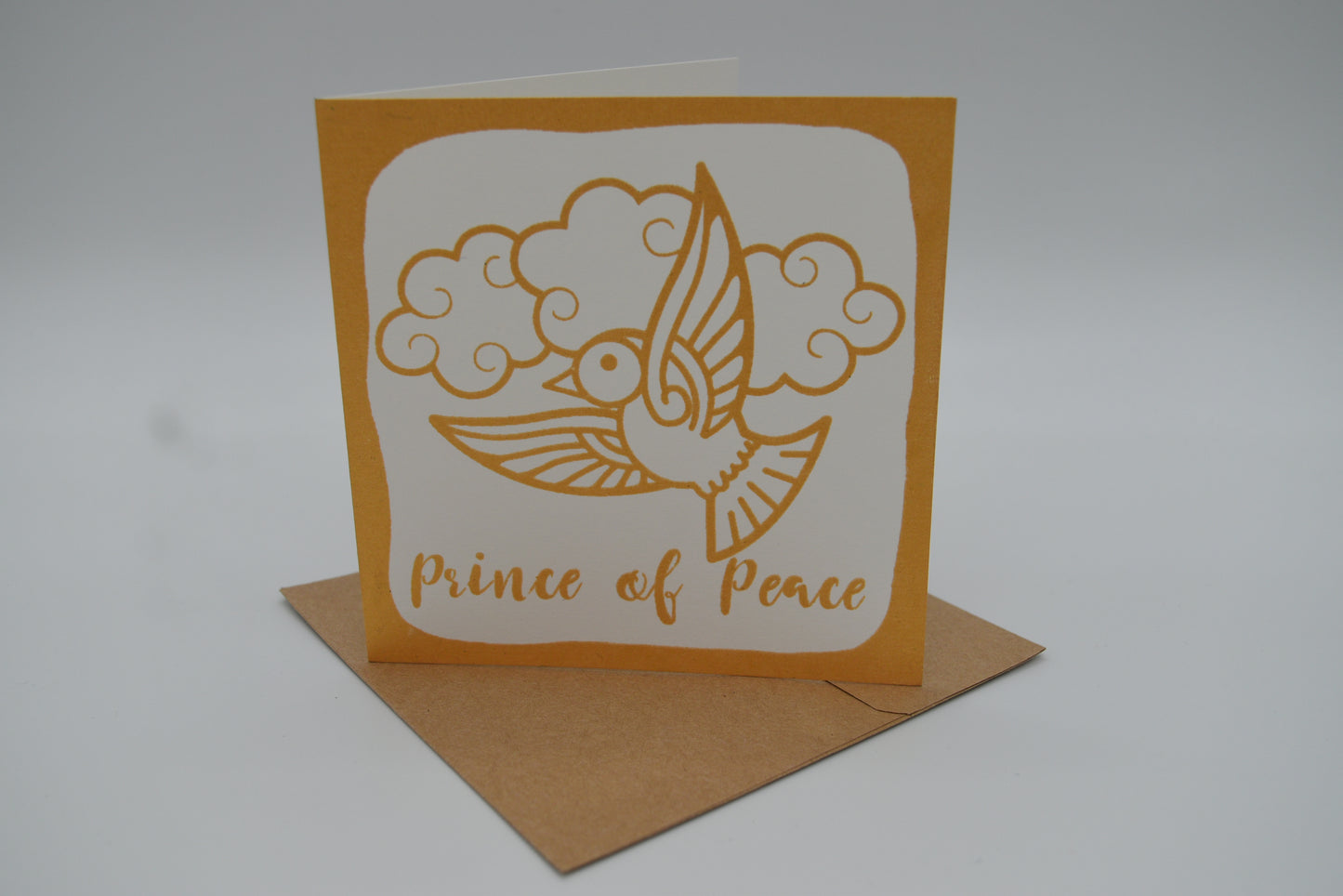 Christmas Card (hand-printed) - Prince of Peace (pack of 4)