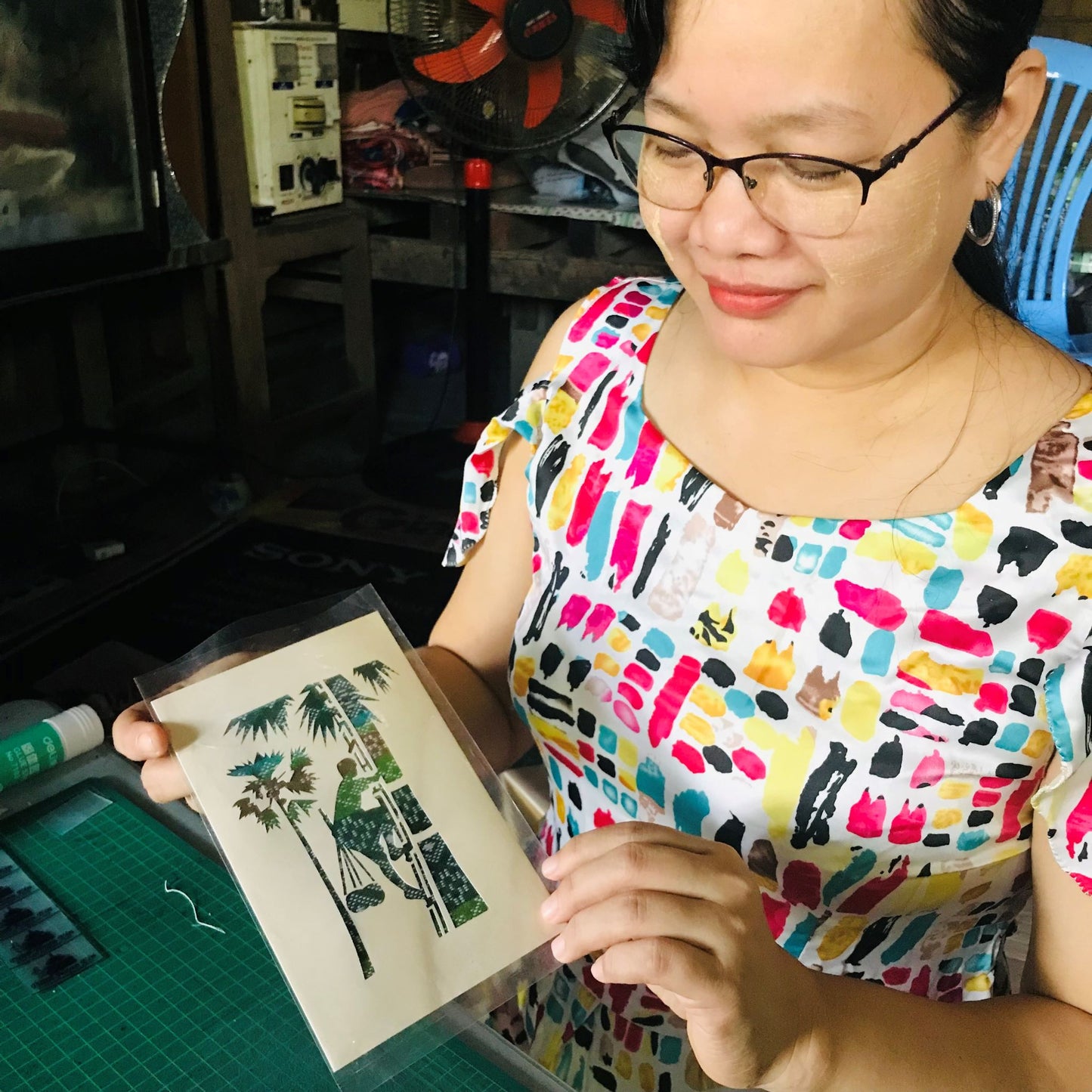 Greeting Card - Myanmar Life: Htan Nyat