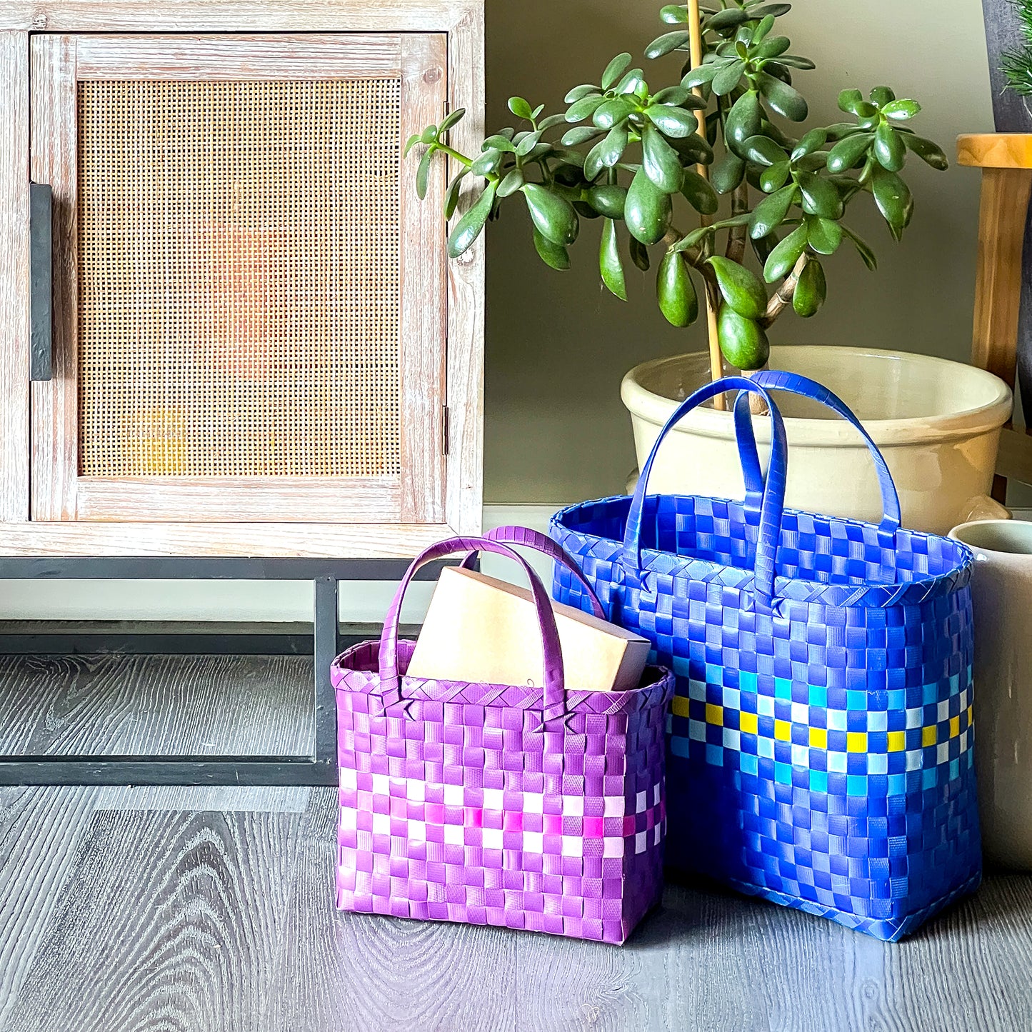 Recycled Plastic Basket - Large