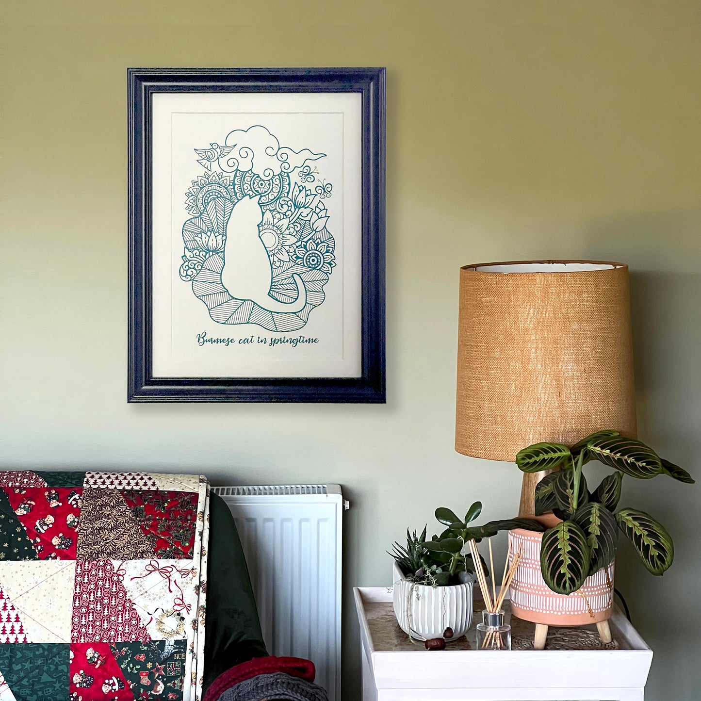 Print - Burmese Cat in Springtime