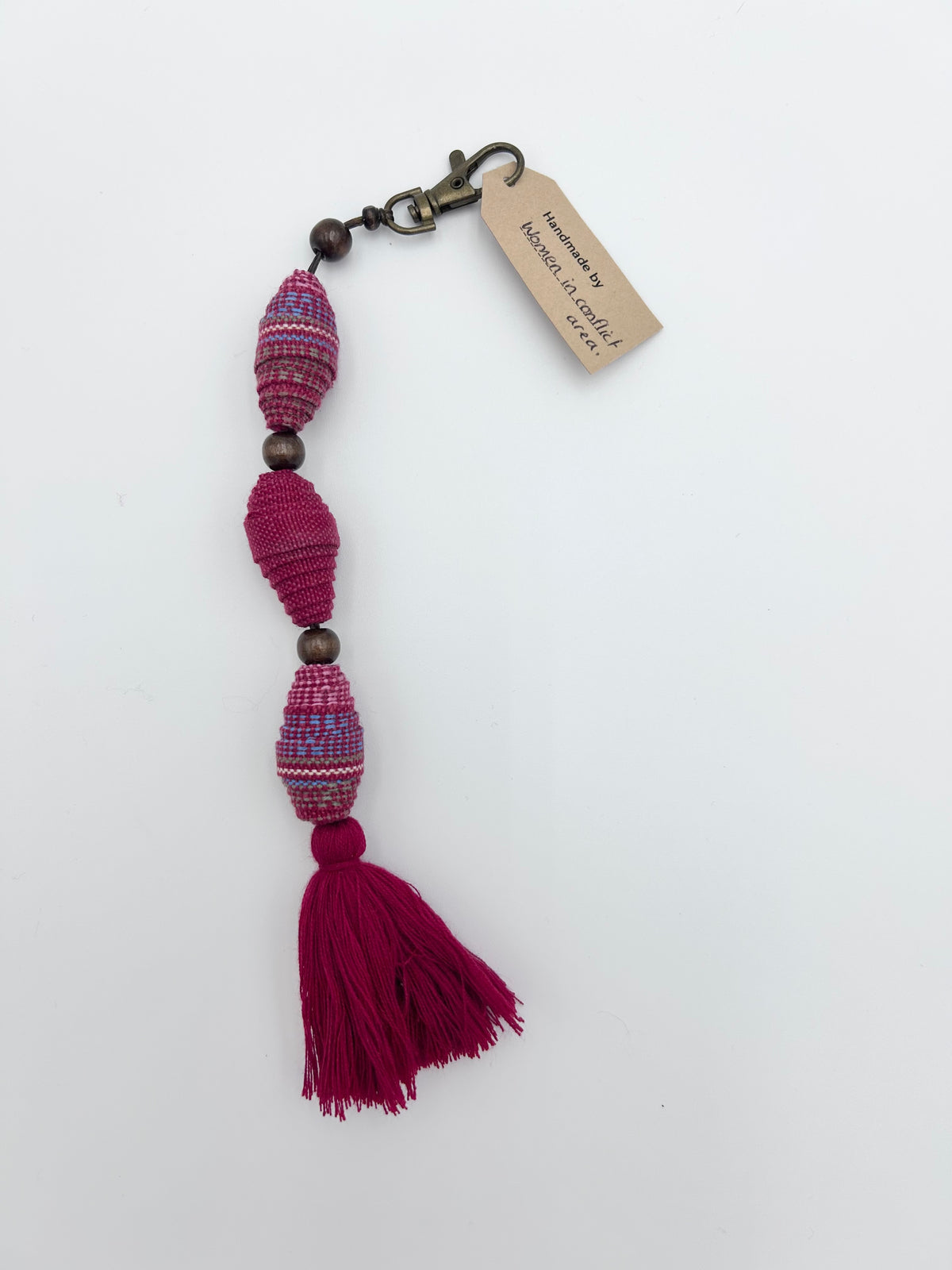Key chain - Red Beads