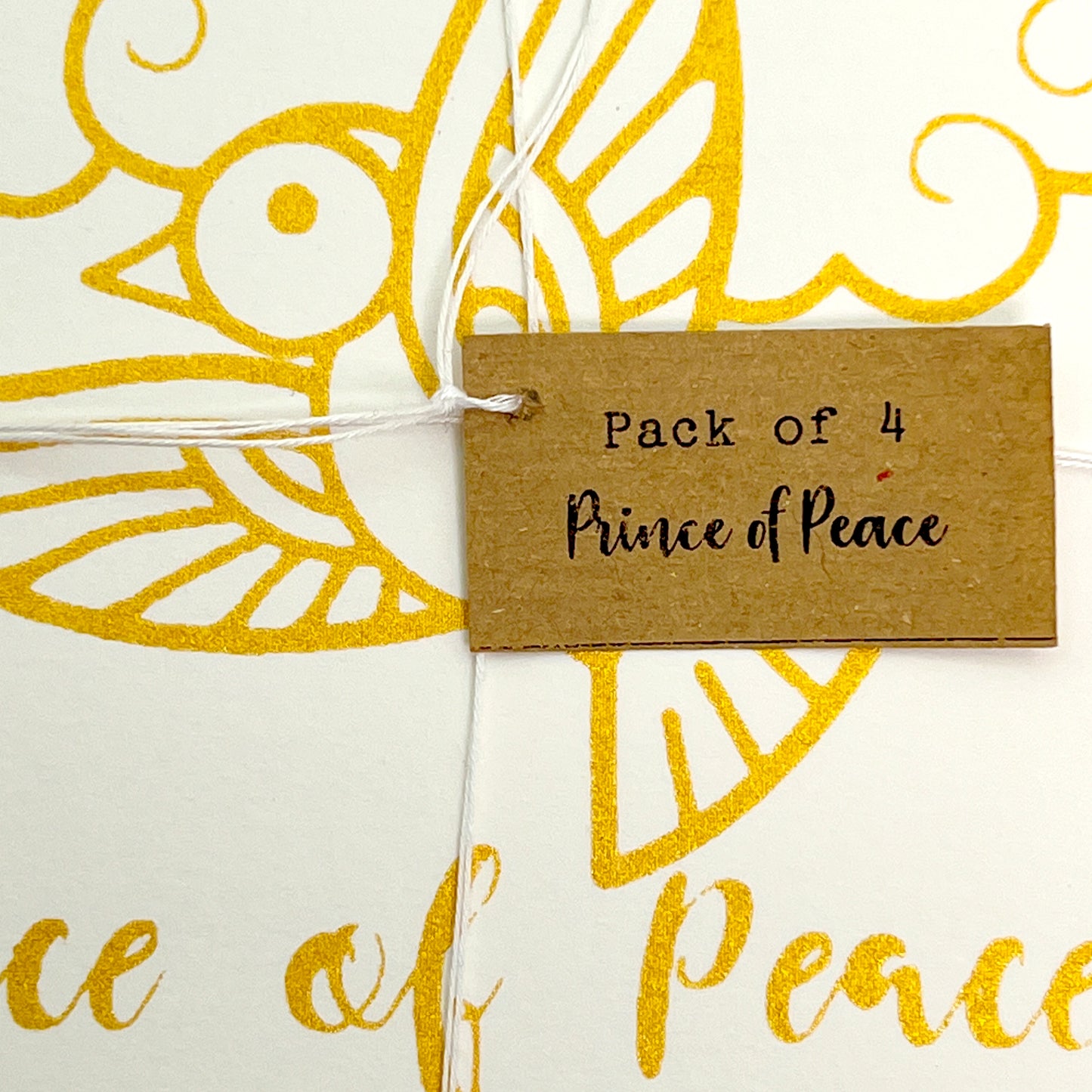 Christmas Card (hand-printed)- Prince of Peace