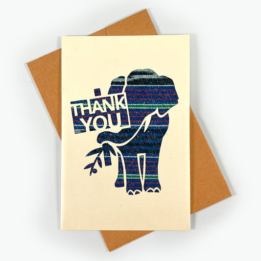 Greeting Card - Elephant Thank You