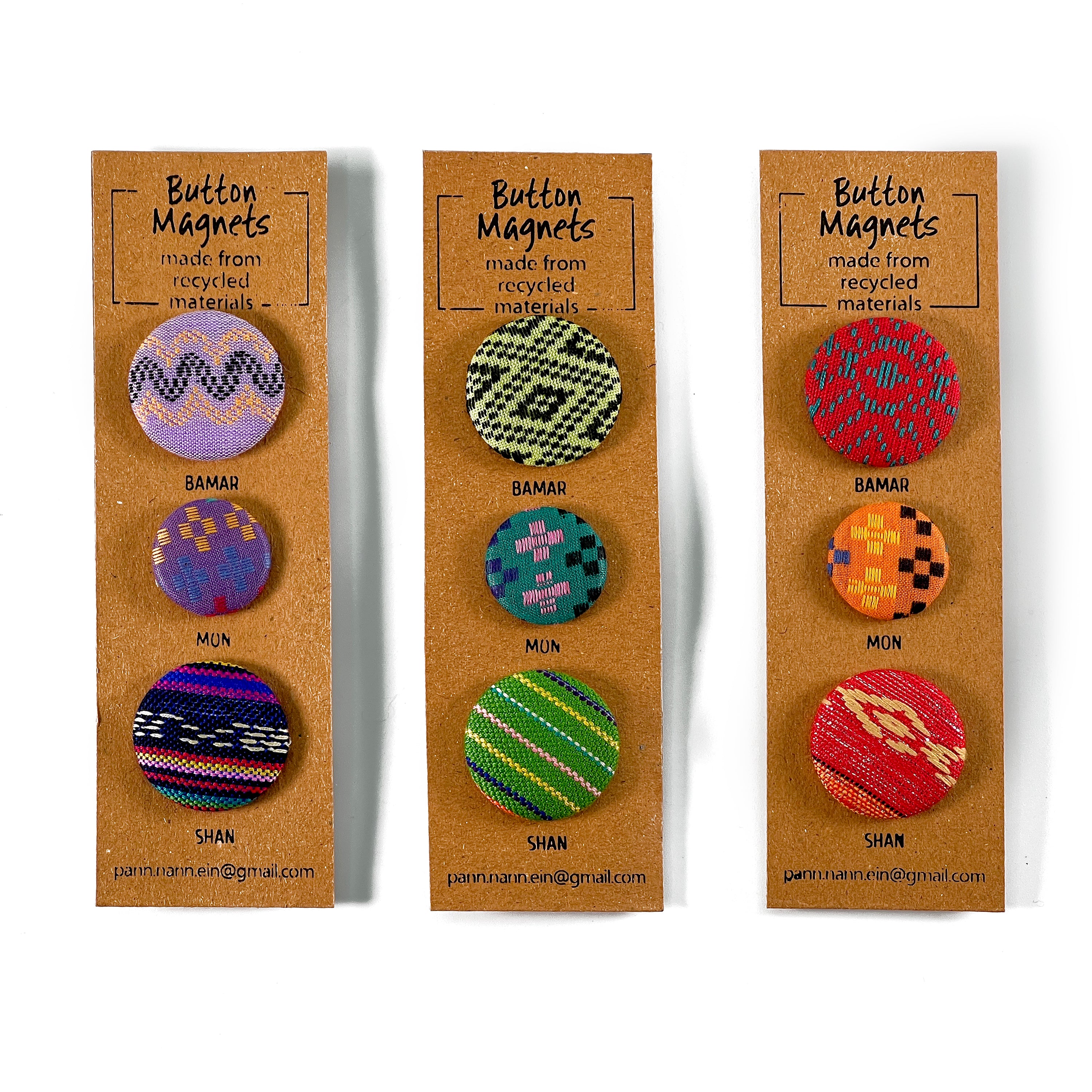 Button Magnets - Textile – Pann Nann Ein