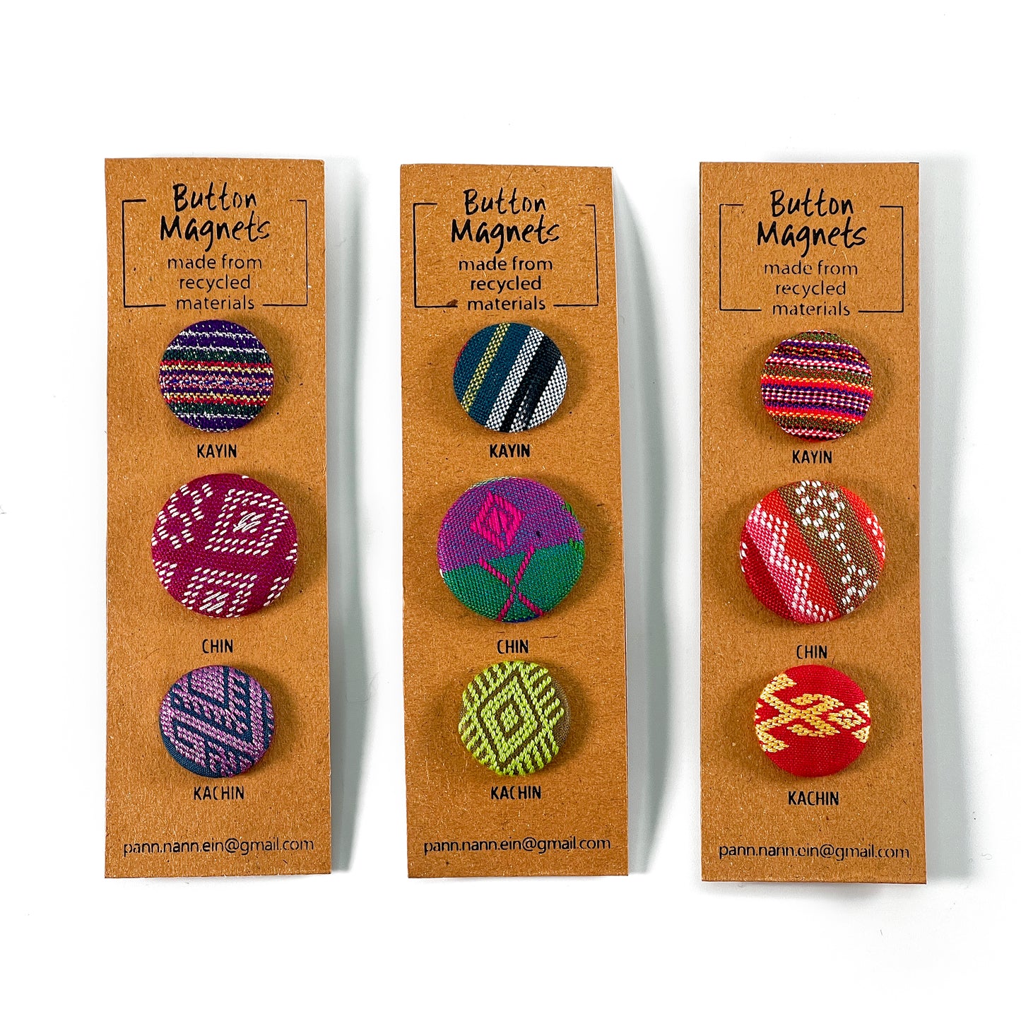 Button Magnets - Textile