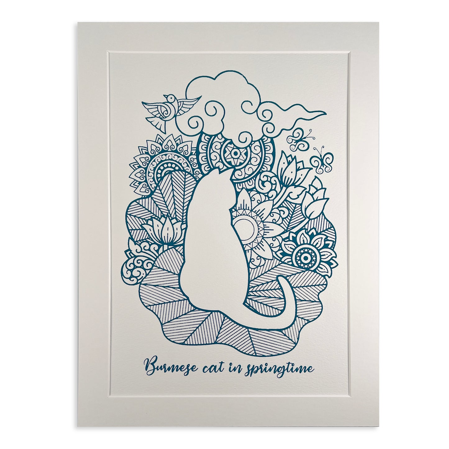 Print - Burmese Cat in Springtime