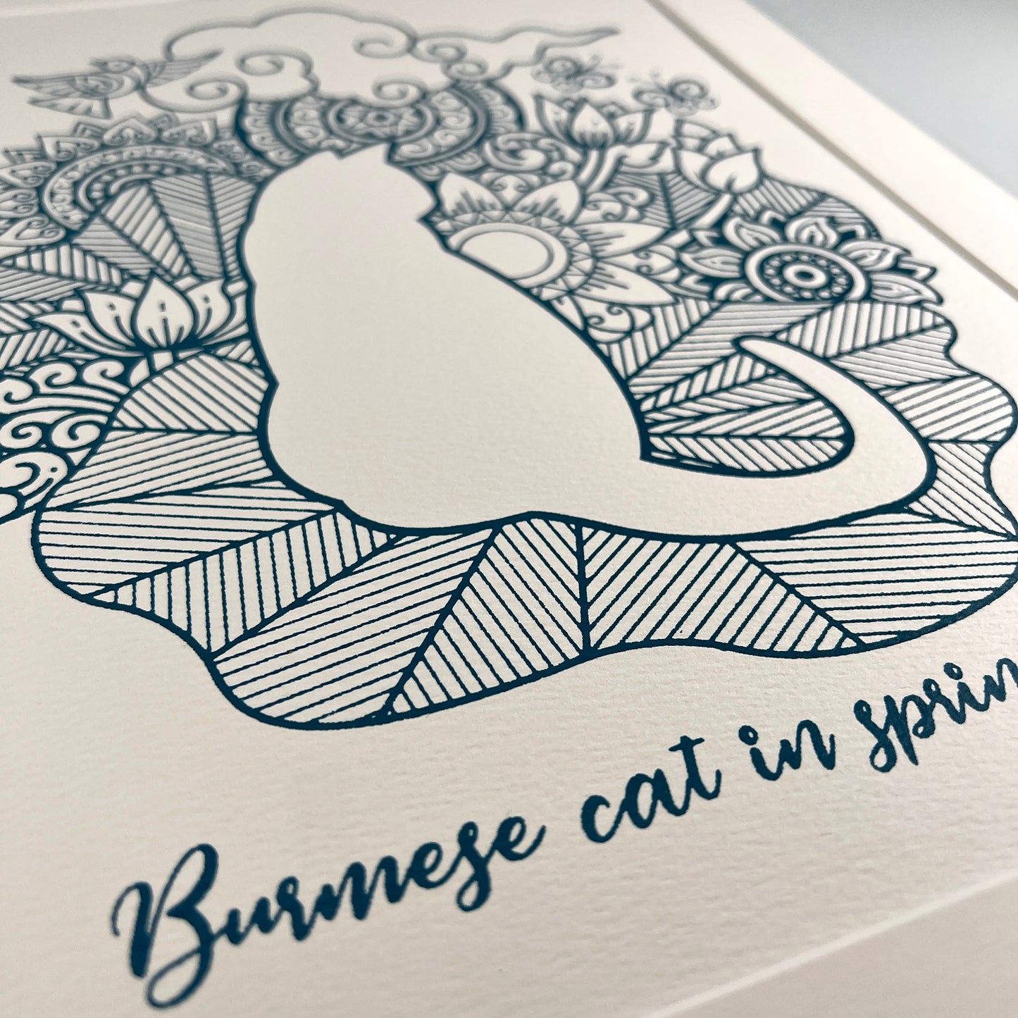 Print - Burmese Cat in Springtime