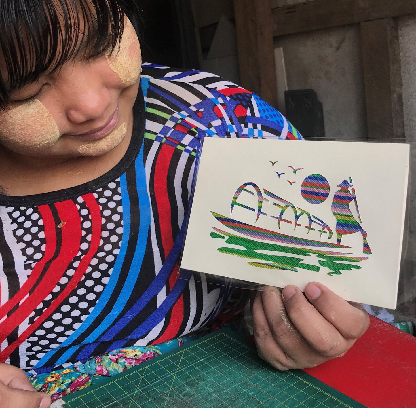 Greeting Card - Myanmar Life: Inle