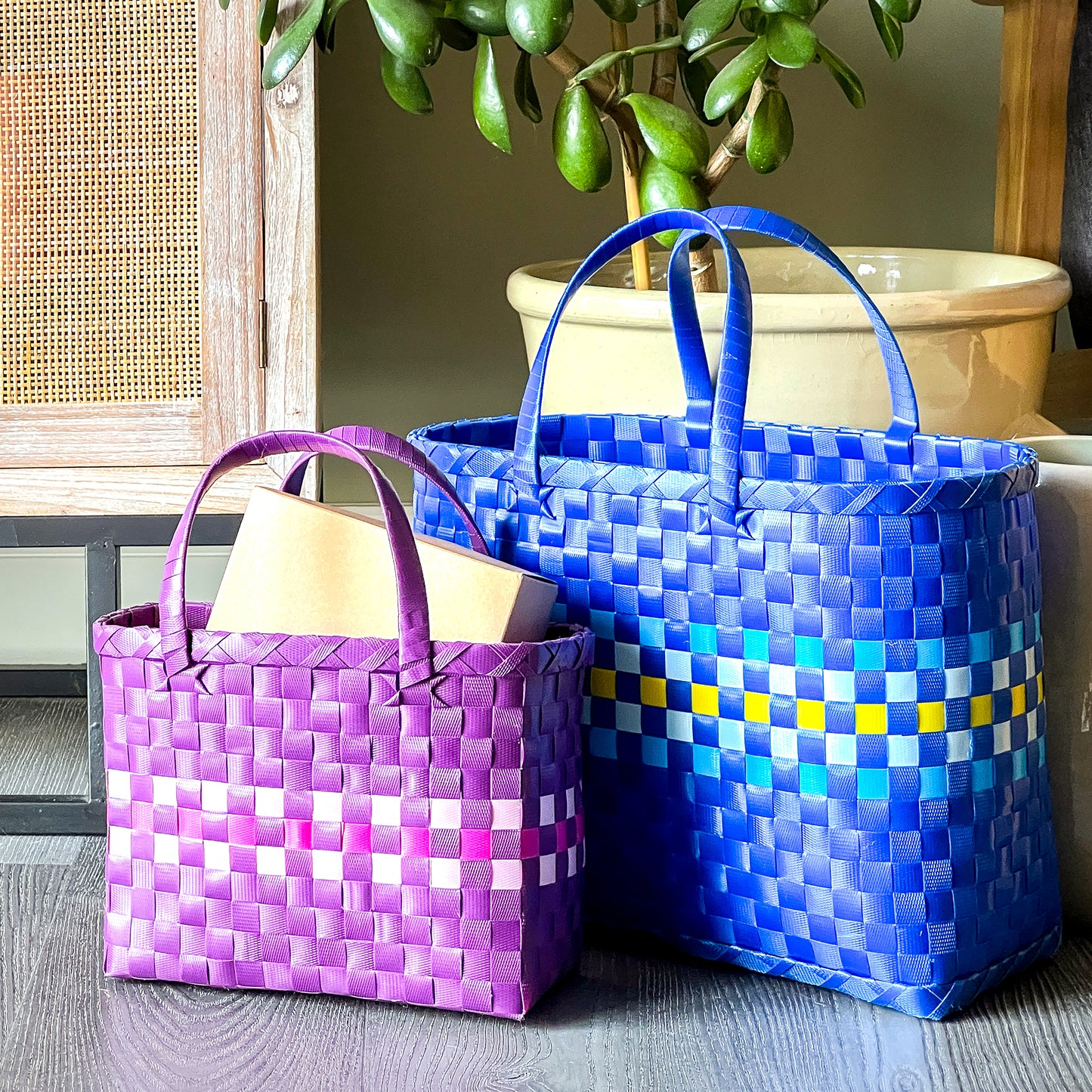 Recycled Plastic Basket - Large